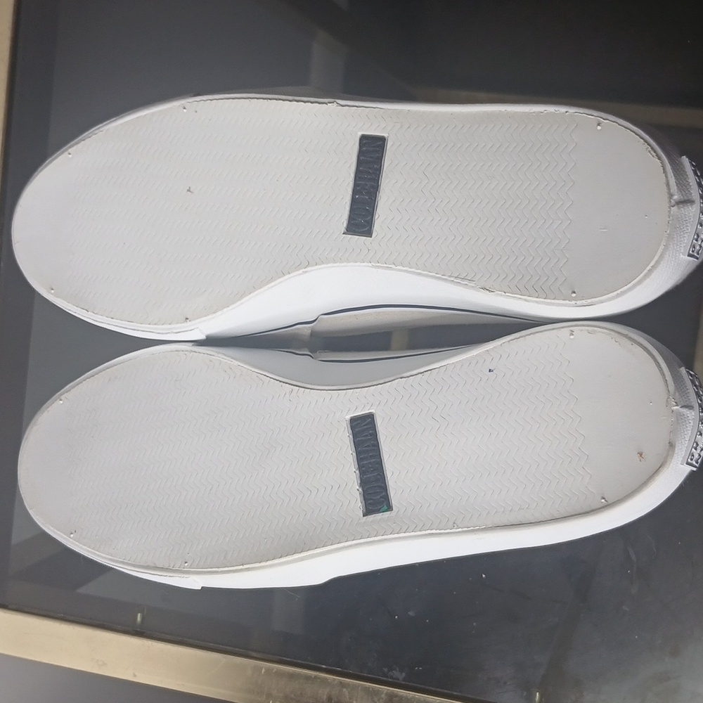 Cole Haan White Canvas Slip On Shoes Size 7.5 - Picture 8 of 14